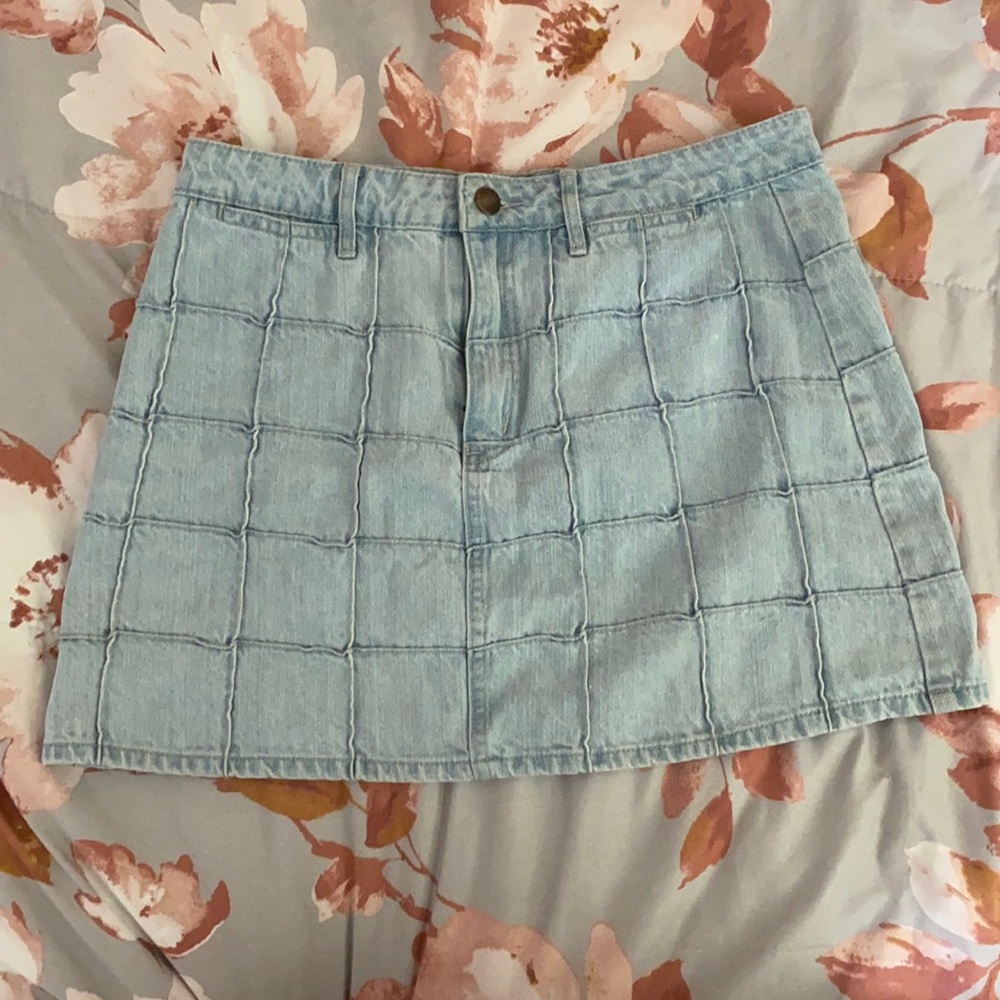 Patchwork denim skirt from forever 21. Size 28
